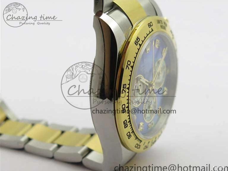 MiroTime 0520 Daytona 116520 SS YG UBF Best Edition Ice Blue MOP Crystal Markers Dial on SS YG Bracelet A Casual 2936